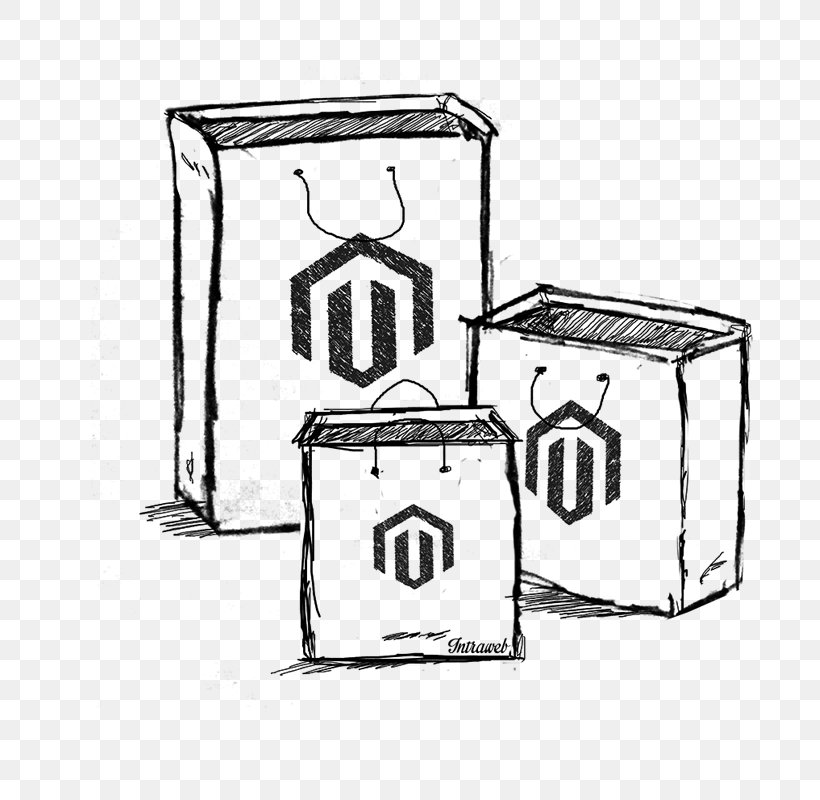 Magento Sketch, PNG, 800x800px, Magento, Area, Black And White, Drawing, Line Art Download Free
