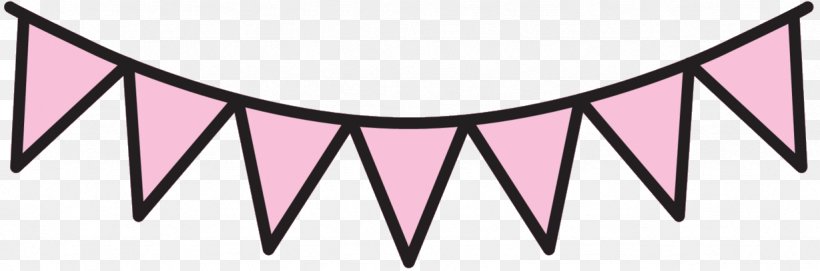 Vector Graphics Clip Art Bunting Illustration, PNG, 1229x407px, Bunting, Banner, Flag, Pennon, Pink Download Free