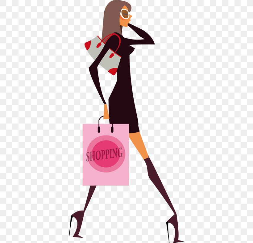 Shopping Sticker Paper, PNG, 374x787px, Shopping, Art, Artwork, Bag, Fictional Character Download Free