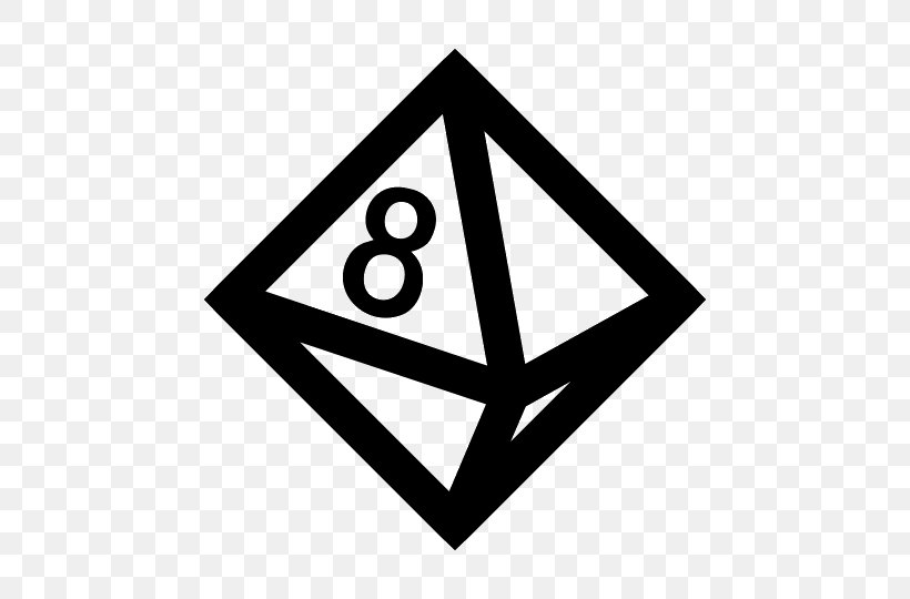 Octahedron, PNG, 540x540px, Octahedron, Area, Black, Black And White, Brand Download Free