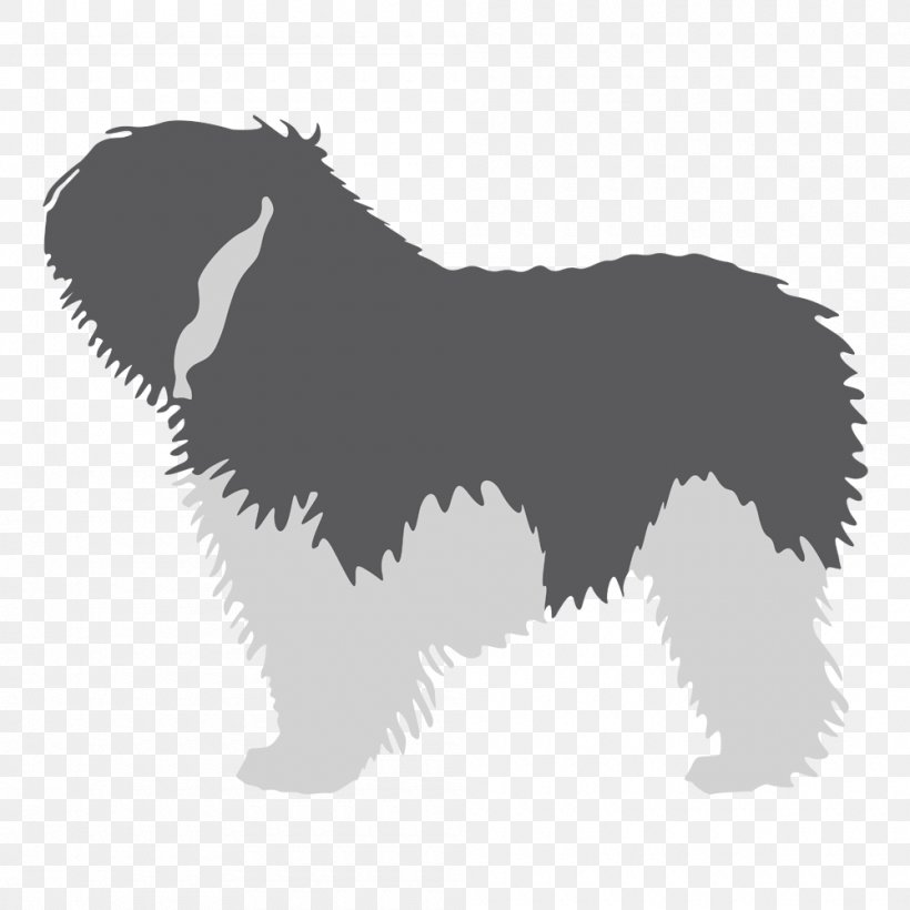 Dog Breed Polish Lowland Sheepdog Kerry Blue Terrier Puppy Old English Sheepdog, PNG, 1000x1000px, Dog Breed, Black, Black And White, Breed, Breed Group Dog Download Free