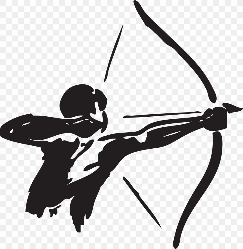 Archery Bow And Arrow Hunting Clip Art, PNG, 1396x1432px, Archery, Archery Tag, Arm, Art, Black And White Download Free