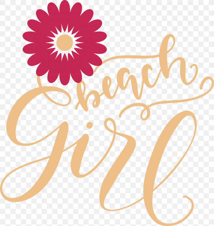Beach Girl Summer, PNG, 2840x3000px, Beach Girl, Cut Flowers, Floral Design, Flower, Line Download Free