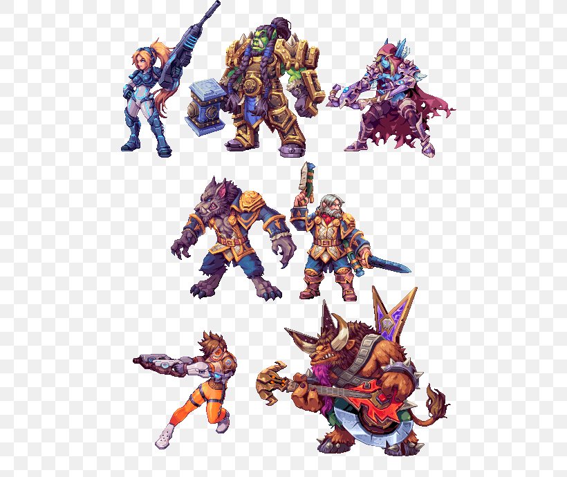 Heroes Of The Storm StarCraft Blizzard Entertainment Sprite Video Game, PNG, 500x690px, 2d Computer Graphics, Heroes Of The Storm, Action Figure, Blizzard Entertainment, Fictional Character Download Free