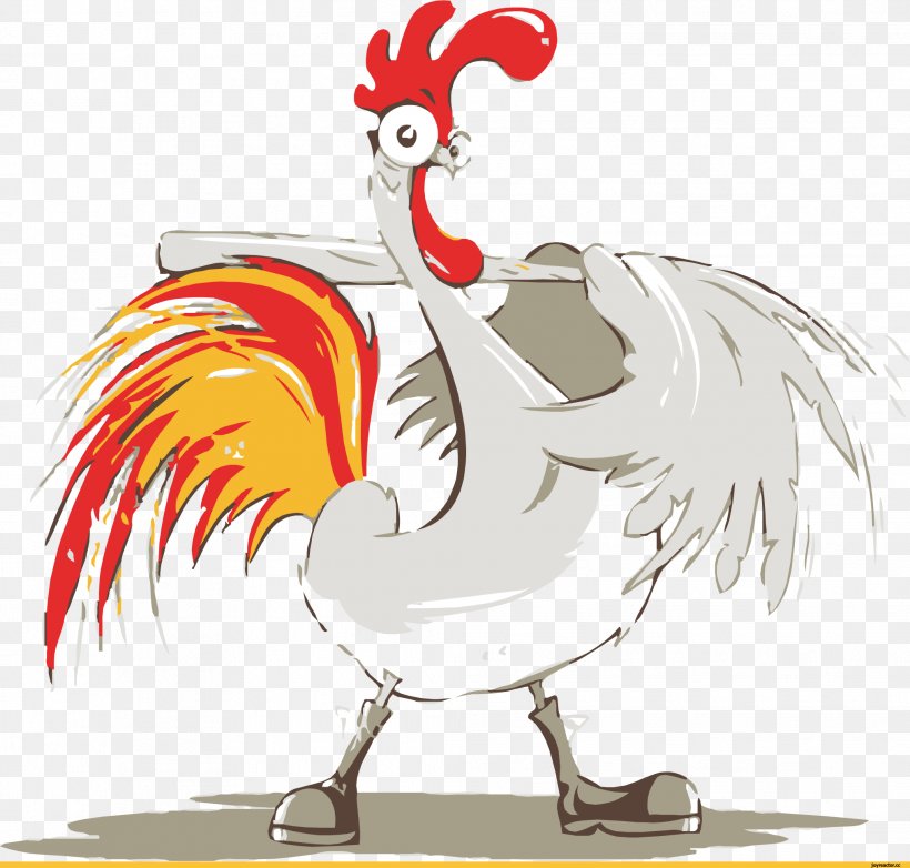 Rooster Of Barcelos Chicken Clip Art, PNG, 2034x1942px, Rooster, Beak, Bird, Chicken, Comb Download Free