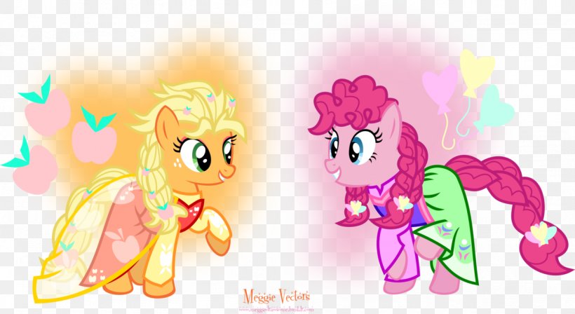 Pony Applejack Pinkie Pie Horse Anna, PNG, 1209x661px, Watercolor, Cartoon, Flower, Frame, Heart Download Free