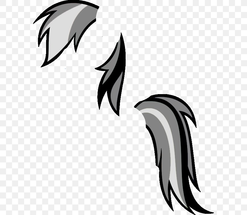 Rainbow Dash My Little Pony Horse Hair, PNG, 600x715px, Rainbow Dash, Artwork, Black, Black And White, Fictional Character Download Free