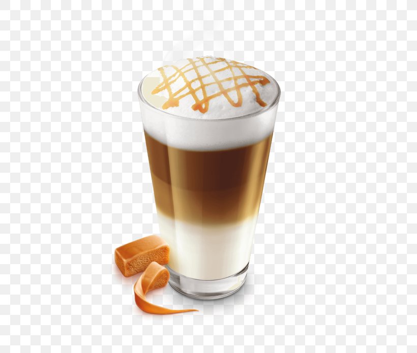 Latte Macchiato Milk Coffee Cappuccino, PNG, 580x695px, Latte Macchiato, Cafe, Cafe Au Lait, Caffeine, Cappuccino Download Free