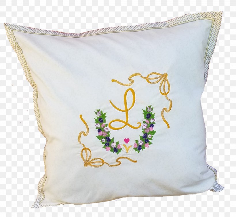 Throw Pillows Textile Embroidery Cushion, PNG, 2008x1853px, Pillow, Bed, Bed Sheets, Cushion, Embroidery Download Free