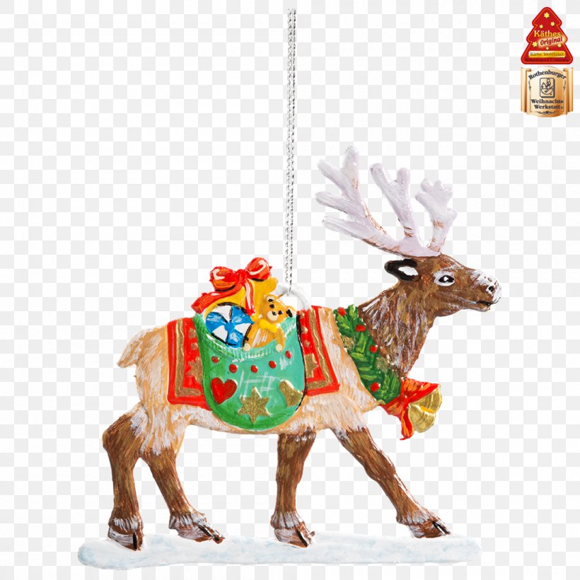 Reindeer Christmas Ornament Christmas Day Christmas Tree Käthe Wohlfahrt, PNG, 1000x1000px, Reindeer, Animal, Animal Figure, Brass, Christmas Day Download Free