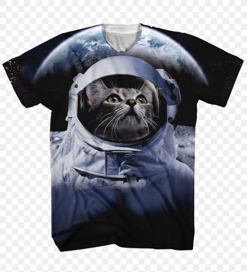 T-shirt Earthrise Cat Sleeve Bag, PNG, 927x1024px, Tshirt, Bag, Cat, Character, Earthrise Download Free