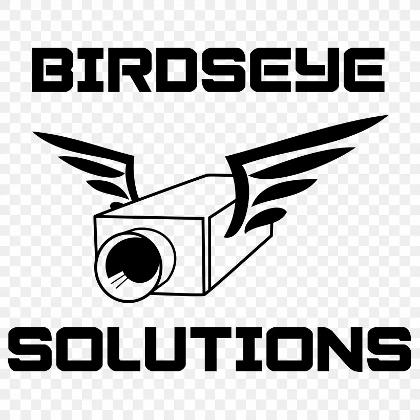 Logo Birdseye Solutions Brand Closed-circuit Television Font, PNG, 3000x3000px, Logo, Area, Birds Eye, Black, Black And White Download Free