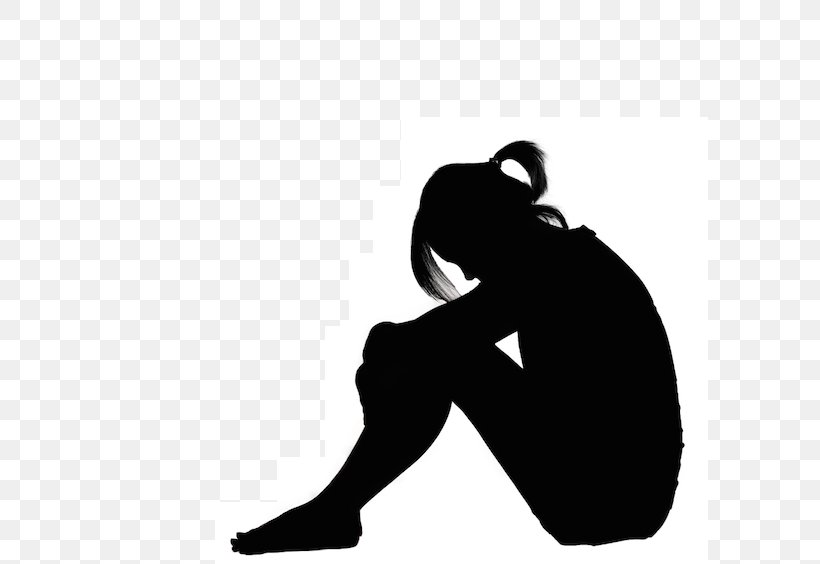 Sadness Stock Photography Depression Royalty-free Woman, PNG, 597x564px, Sadness, Arm, Black, Black And White, Child Download Free