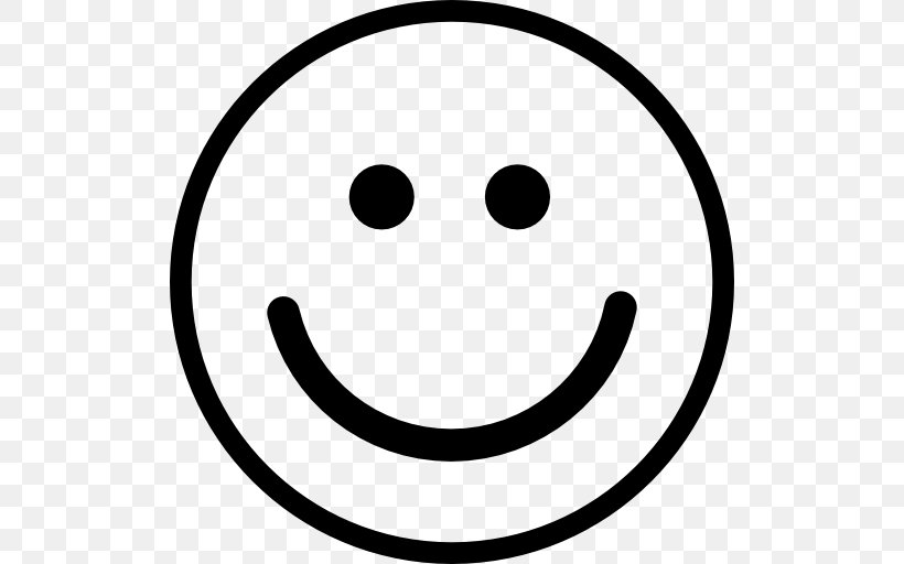 Smiley Emoticon Happiness, PNG, 512x512px, Smile, Area, Author, Black And White, Emoticon Download Free