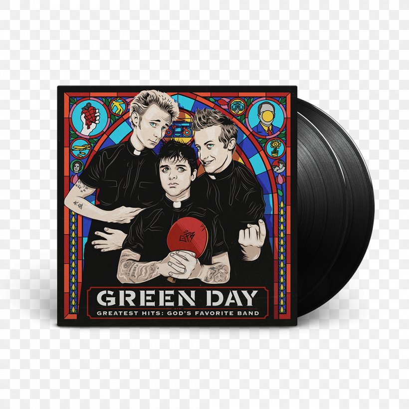 Green Day Greatest Hits: God's Favourite Band Punk Rock Album Phonograph Record, PNG, 1000x1000px, Watercolor, Cartoon, Flower, Frame, Heart Download Free