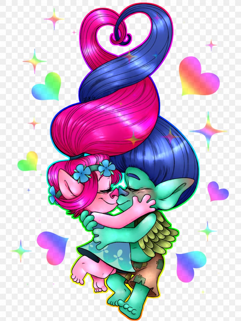 IPhone X Drawing True Colors Trolls Animation, PNG, 1024x1365px, Watercolor, Cartoon, Flower, Frame, Heart Download Free