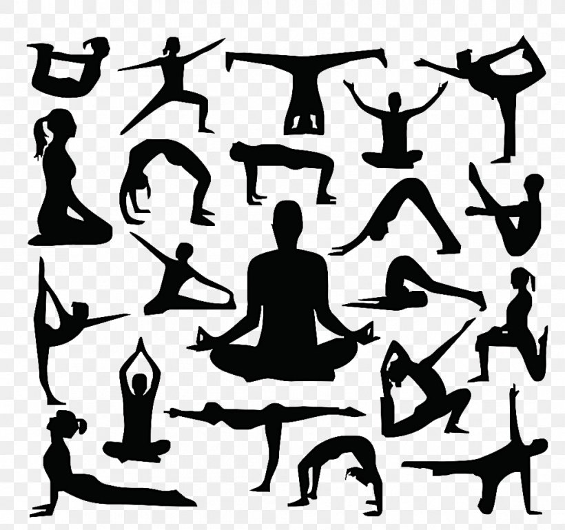 Silhouette Yoga Cdr, PNG, 994x933px, Silhouette, Black And White, Cdr, Human Behavior, Joint Download Free