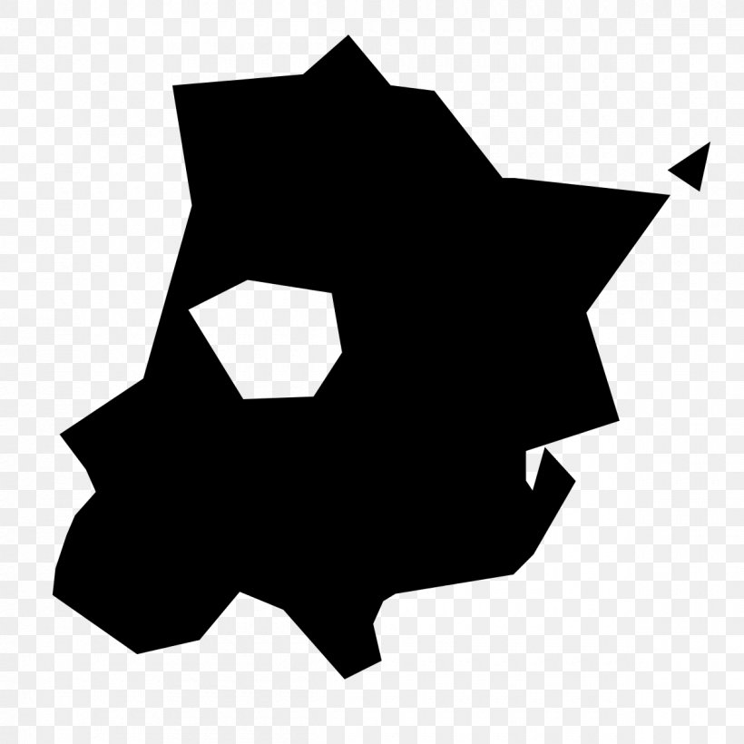 Black Silhouette White Angle Clip Art, PNG, 1200x1200px, Black, Black And White, Black M, Silhouette, Star Download Free