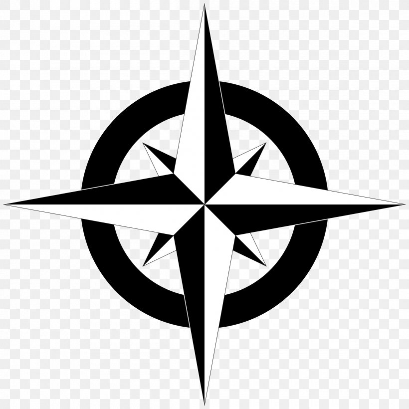 North Compass Free Content Clip Art, PNG, 2400x2400px, North, Black And White, Cardinal Direction, Compass, Compass Rose Download Free