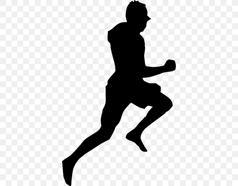 Running Clip Art, PNG, 392x640px, Running, Arm, Art, Black, Black And White Download Free