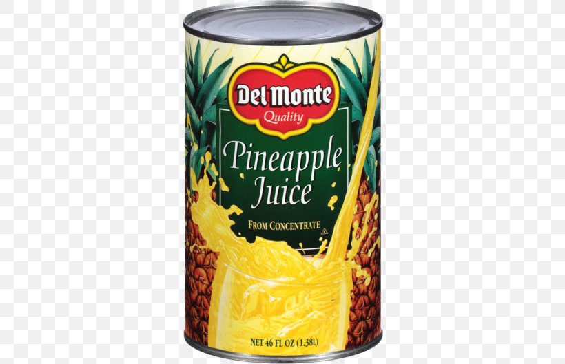 Del Monte Juice Pineapple Del Monte Juice Pineapple Drink Fluid Ounce, PNG, 576x529px, Juice, Canning, Commodity, Condiment, Cup Download Free
