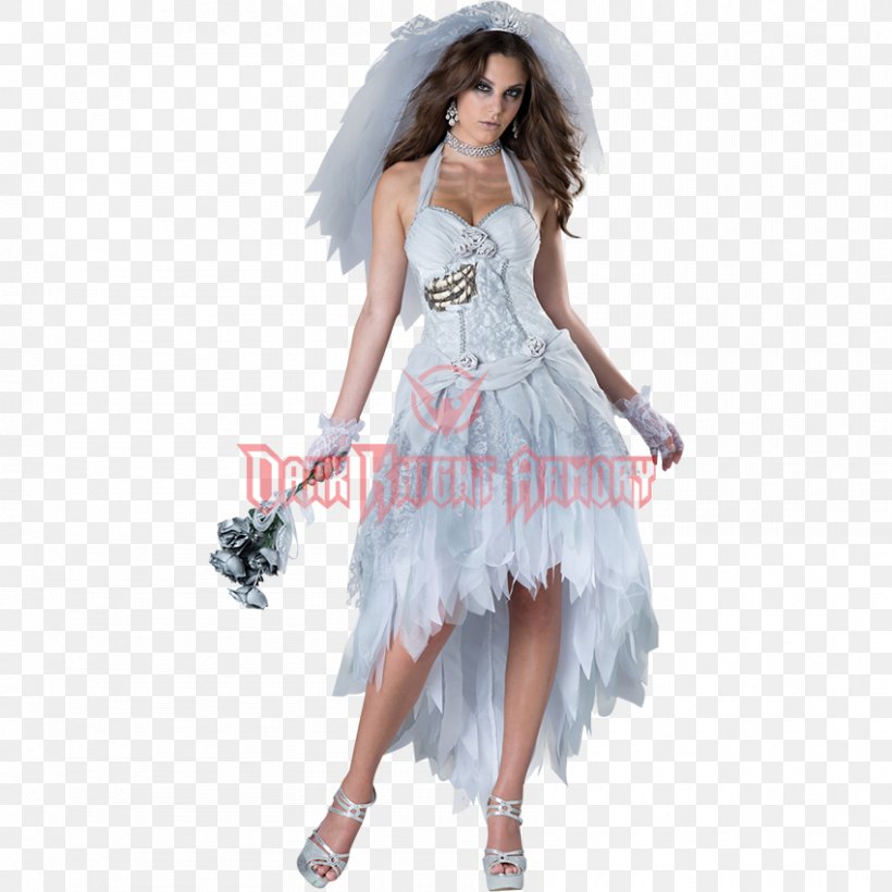 Halloween Costume Bride Wedding Dress, PNG, 850x850px, Watercolor, Cartoon, Flower, Frame, Heart Download Free
