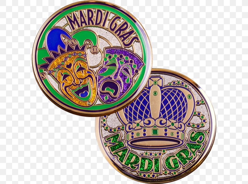 New Orleans Challenge Coin Doubloon Mardi Gras, PNG, 610x610px, New Orleans, Award, Badge, Challenge Coin, Coin Download Free