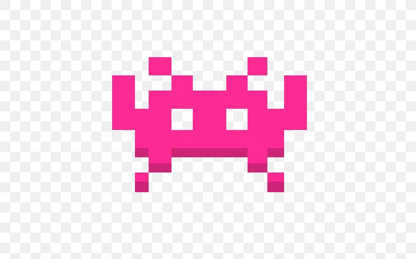 Space Invaders Pac-Man Arcade Game Pong Video Game, PNG, 512x512px, Space Invaders, Arcade Game, Area, Brand, Decal Download Free