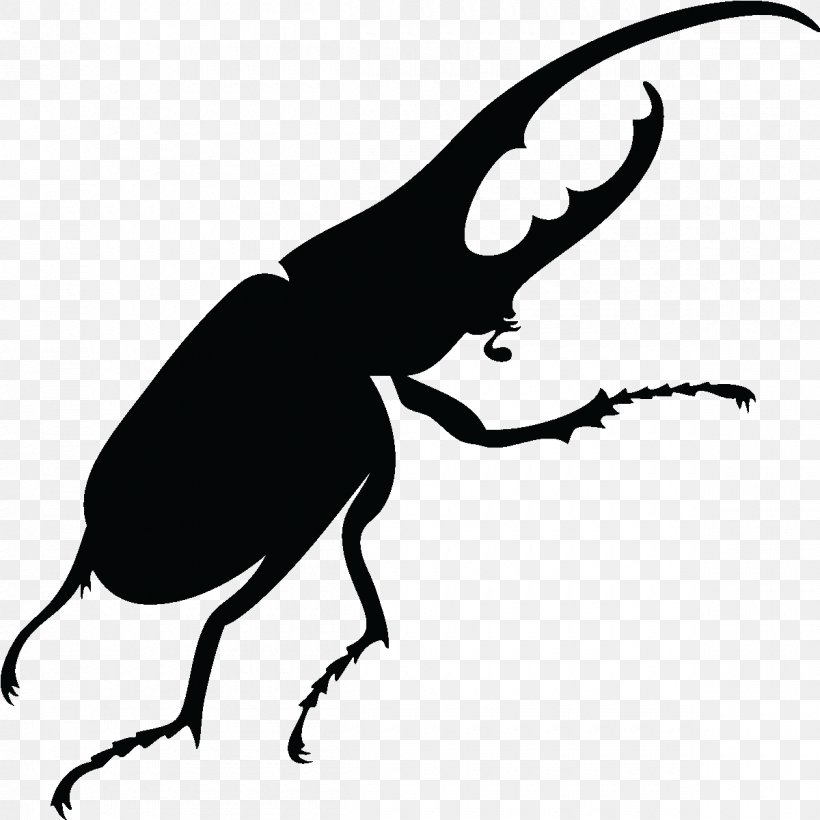 Beetle Vector Graphics Stock Photography Silhouette Royalty-free, PNG, 1200x1200px, Beetle, Arthropod, Artwork, Beak, Black And White Download Free
