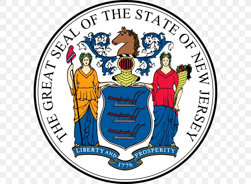 Flag And Coat Of Arms Of New Jersey Supreme Court Of New Jersey Seal Of Washington Law, PNG, 600x600px, New Jersey, Area, Chris Christie, Court, Fashion Accessory Download Free
