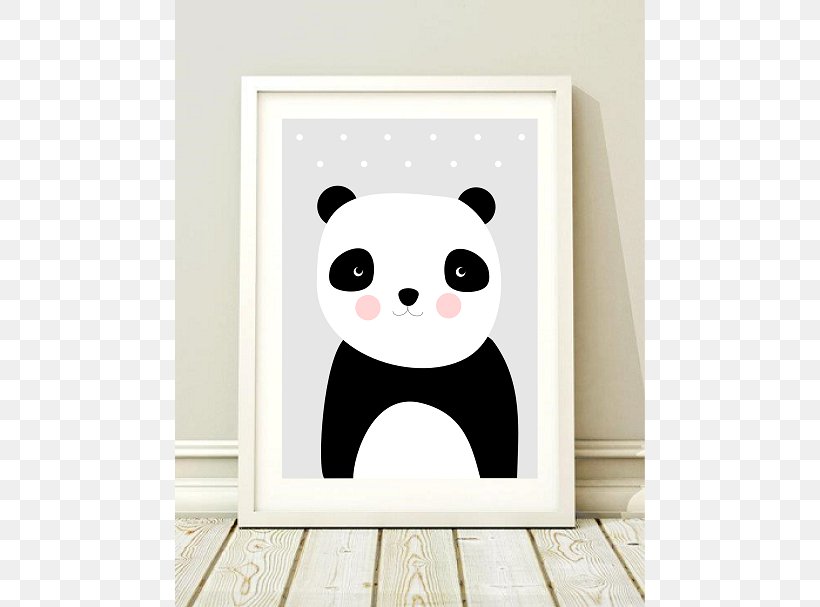 Giant Panda Poster Child Room, PNG, 628x607px, Watercolor, Cartoon, Flower, Frame, Heart Download Free