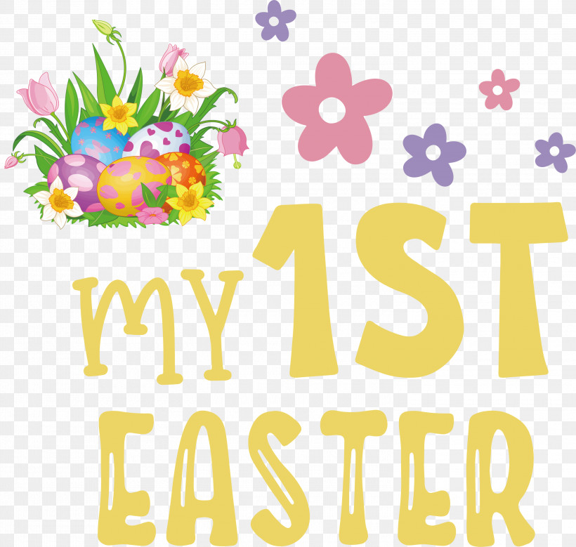 My 1st Easter Happy Easter, PNG, 3000x2853px, My 1st Easter, Drawing, Easter Bunny, Easter Egg, Egg Download Free
