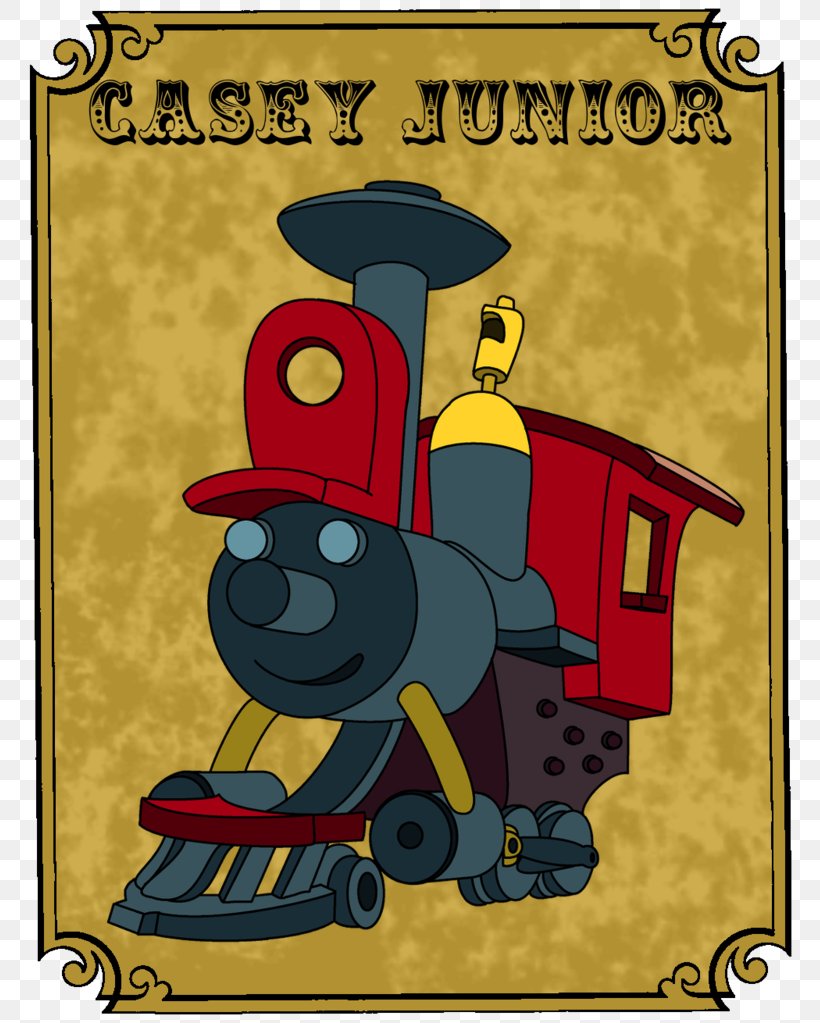 Casey Jr. Circus Train Casey Junior Rail Transport Mr. Stork, PNG, 781x1023px, Casey Jr Circus Train, Art, Cartoon, Casey Junior, Character Download Free