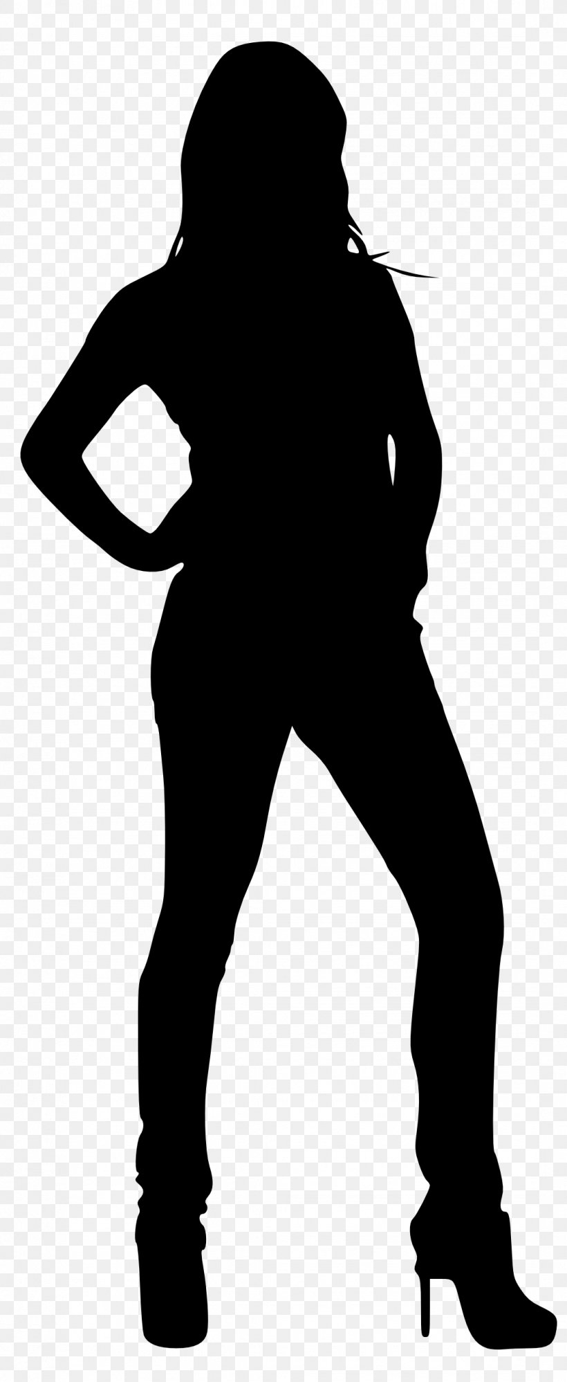 Silhouette Woman Female Clip Art, PNG, 1084x2641px, Silhouette, Arm, Art, Black, Black And White Download Free