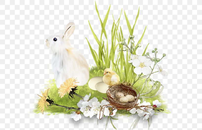 Easter Scrapbooking Clip Art, PNG, 600x527px, Easter, Christmas, Domestic Rabbit, Floral Design, Flower Download Free