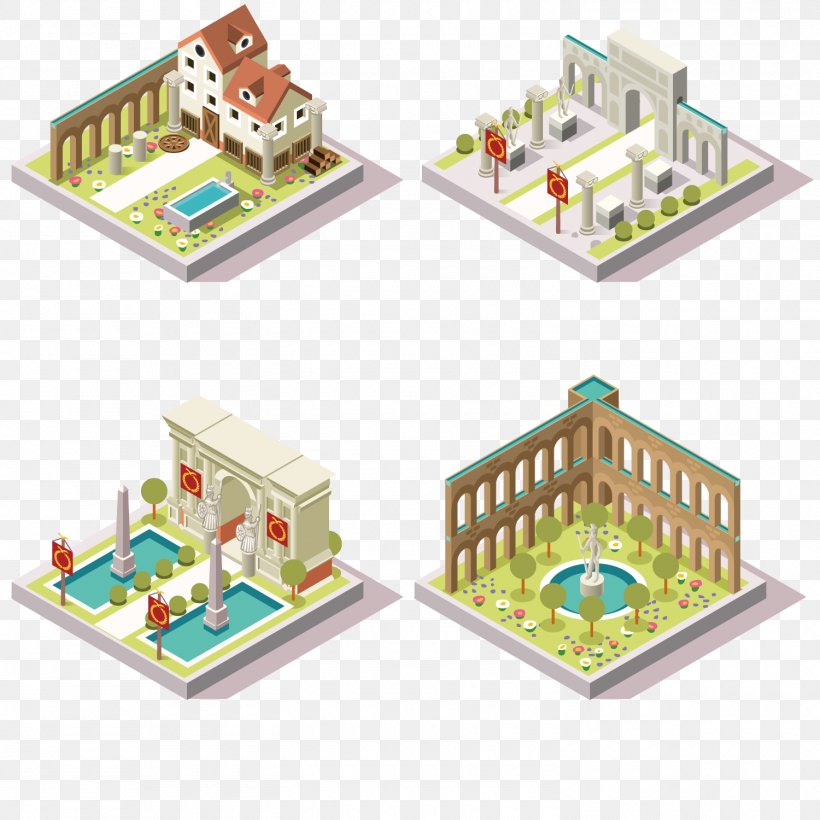 Explore Game Isometric Graphics In Video Games And Pixel Art Tile-based Video Game Building, PNG, 1500x1500px, Explore Game, Building, Game, Map, Play Download Free