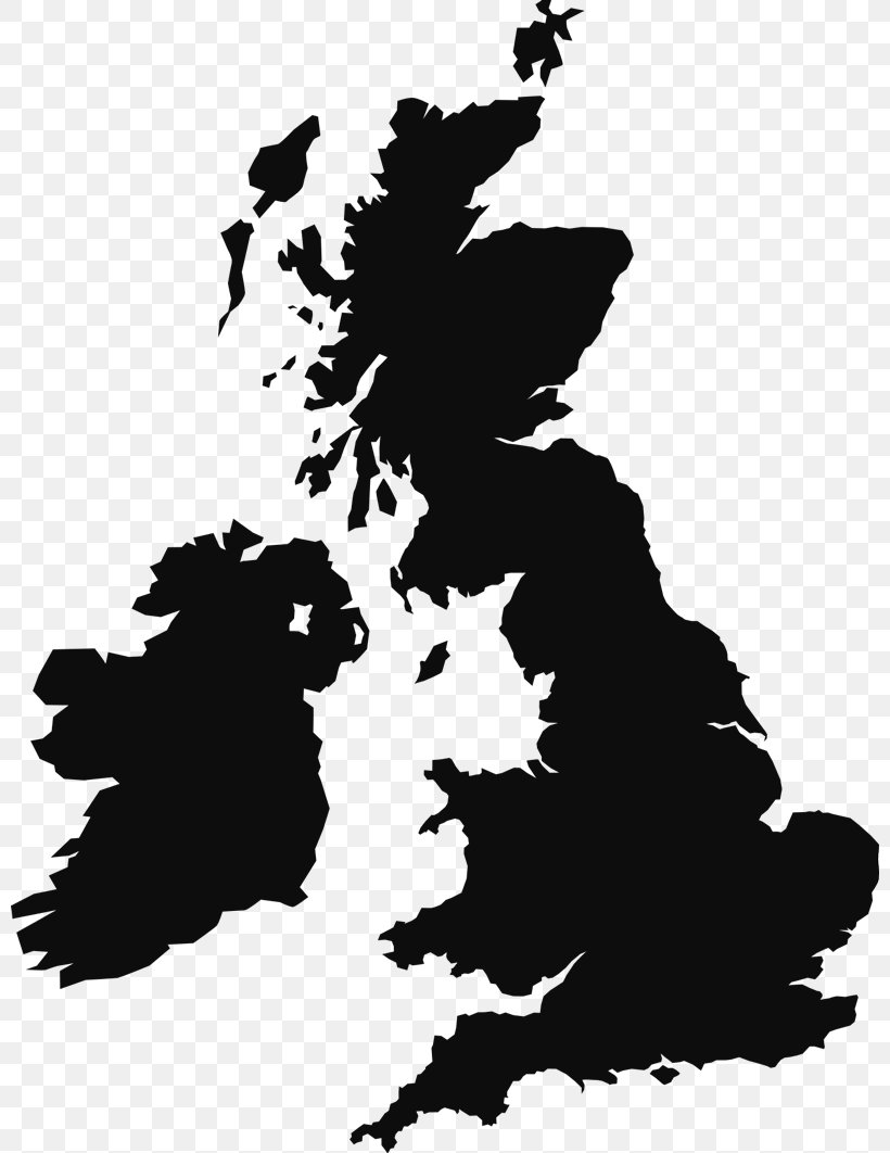 Vector Graphics British Isles Great Britain Vector Map, PNG, 800x1062px, British Isles, Black, Black And White, Great Britain, Leaf Download Free