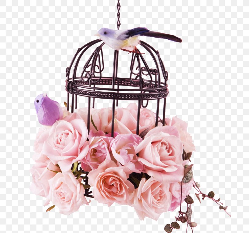 Birdcage Flower Rose, PNG, 710x768px, Bird, Artificial Flower, Birdcage, Cage, Centrepiece Download Free