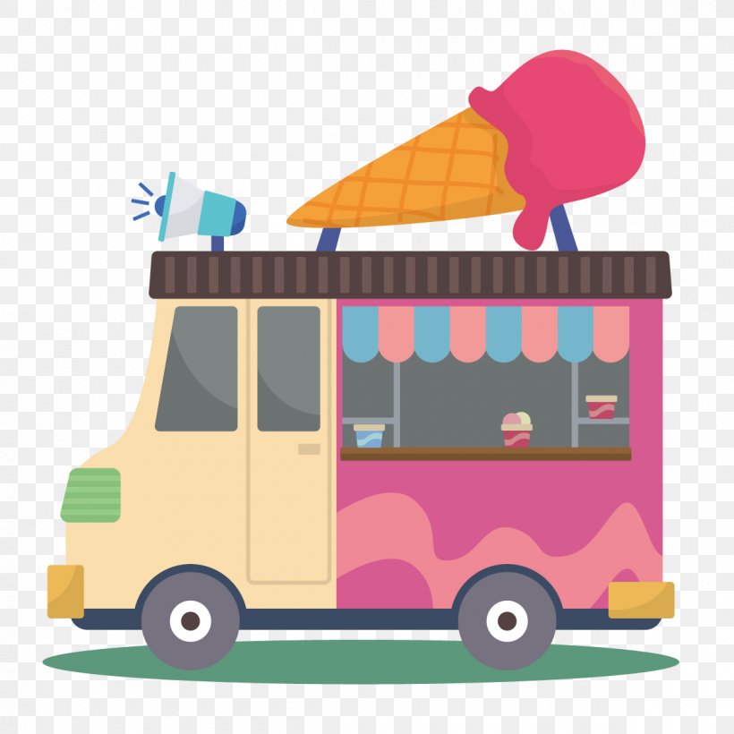 Ice Cream Van Car, PNG, 1200x1200px, Ice Cream, Car, Designer, Hawker, Ice Cream Van Download Free