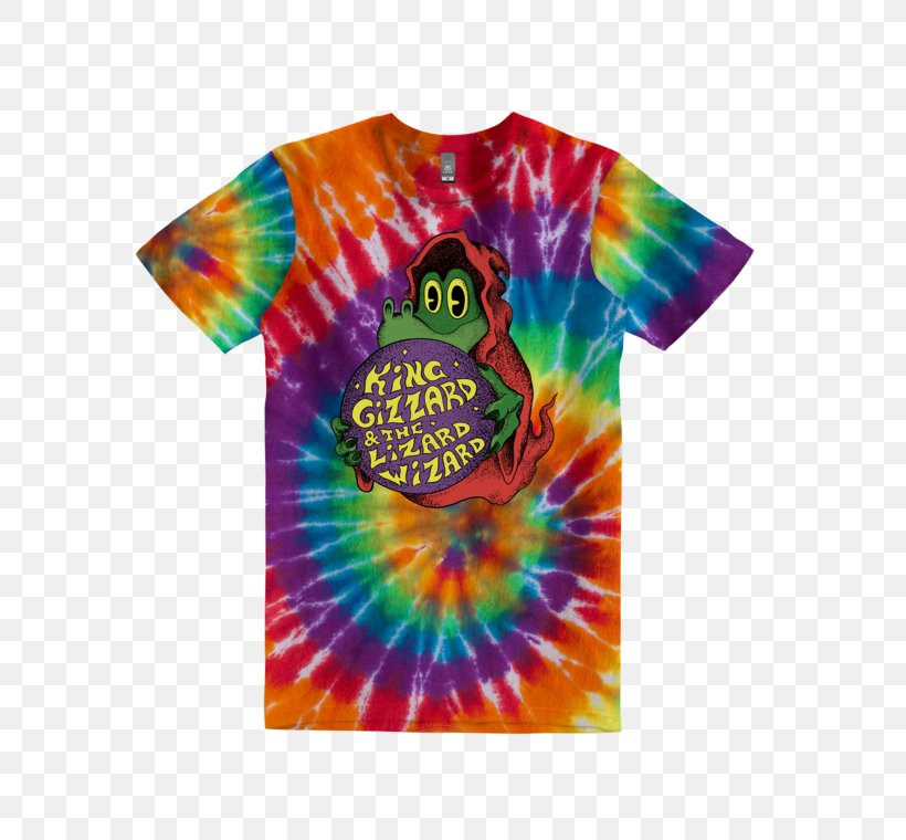 T-shirt Tie-dye King Gizzard & The Lizard Wizard Clothing, PNG, 760x760px, Tshirt, Clothing, Dress Shirt, Dye, Feather Download Free