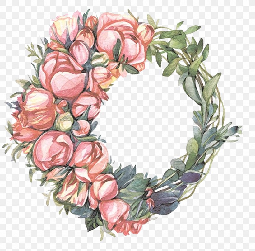 Wreath Floral Design Garland Illustrator Illustration, PNG, 901x886px, Wreath, Christmas, Decor, Floral Design, Floristry Download Free