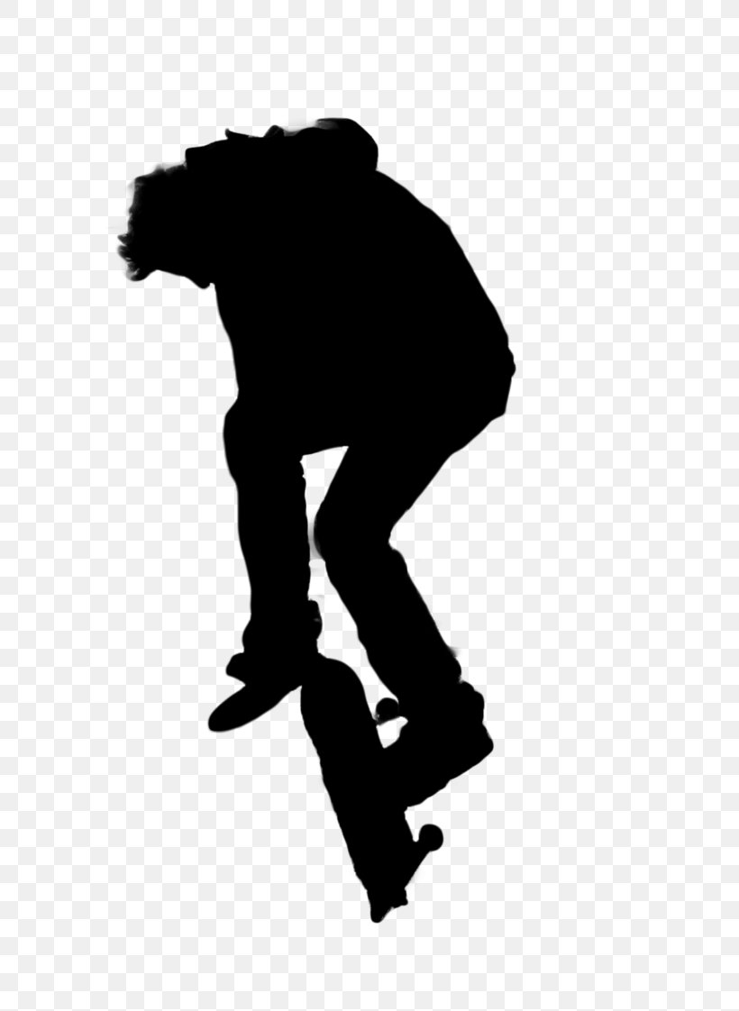 Silhouette Skateboarding Photography, PNG, 711x1122px, Silhouette, Black, Black And White, Joint, Knee Download Free