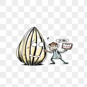 Check The Melon Seeds - Cartoon Illustration PNG
