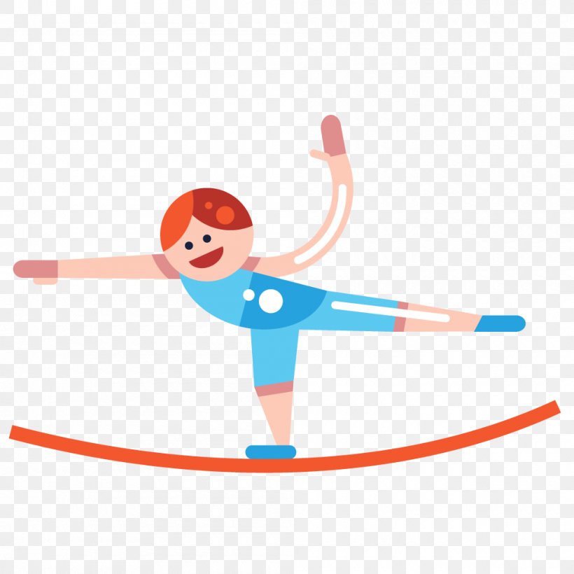 Circus Tightrope Walking Vector Graphics Acrobatics Image, PNG, 1000x1000px, Circus, Acrobatics, Animated Cartoon, Animation, Art Download Free