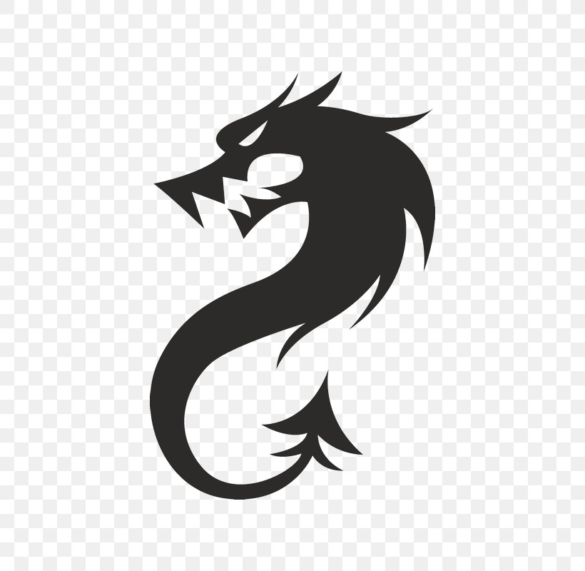 Dragon Logo Clip Art, PNG, 800x800px, Dragon, Art, Black And White, Drawing, Fictional Character Download Free