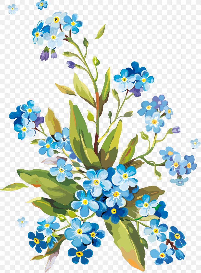 Flower Gouache Watercolor Painting, PNG, 1129x1530px, Flower, Art, Blue, Bluebonnet, Borage Family Download Free
