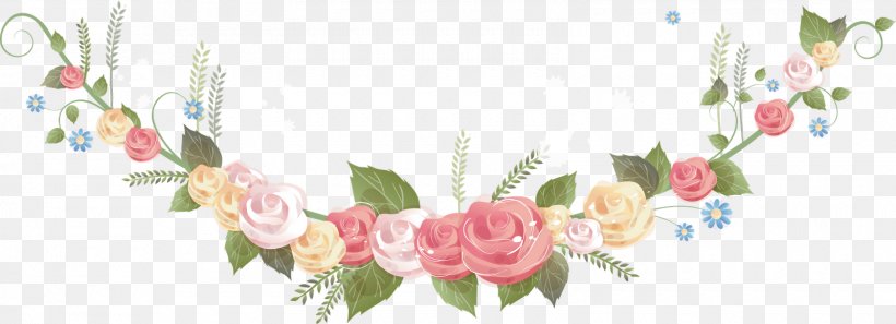 Flower Wreath Floral Design Clip Art, PNG, 1600x581px, Flower, Art, Body Jewelry, Branch, Cut Flowers Download Free