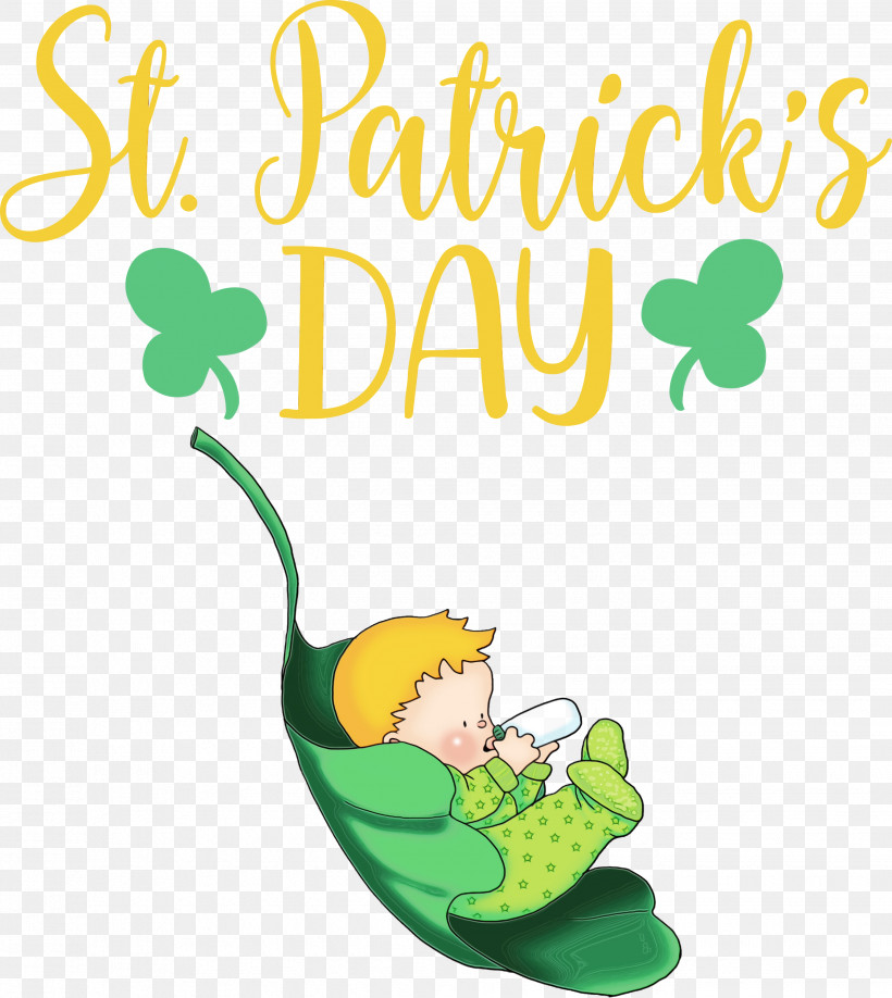 Leaf Cartoon Flower Tree Green, PNG, 2678x3000px, St Patricks Day, Cartoon, Flower, Fruit, Green Download Free