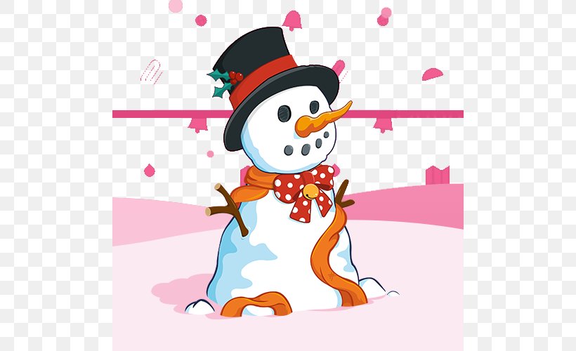 Snowman Winter Clip Art, PNG, 500x500px, Snowman, Art, Beak, Bird, Cartoon Download Free