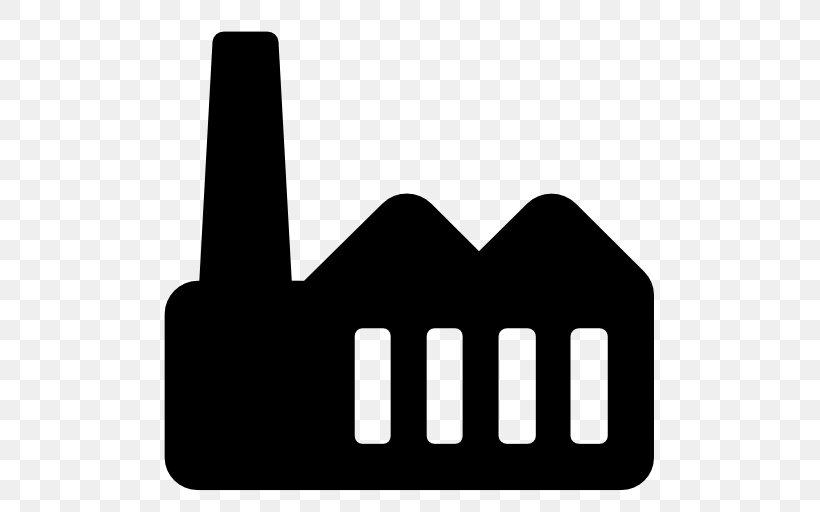 Factory Building Logo, PNG, 512x512px, Factory, Area, Black, Black And White, Brand Download Free